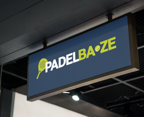 PadelBaze store sign