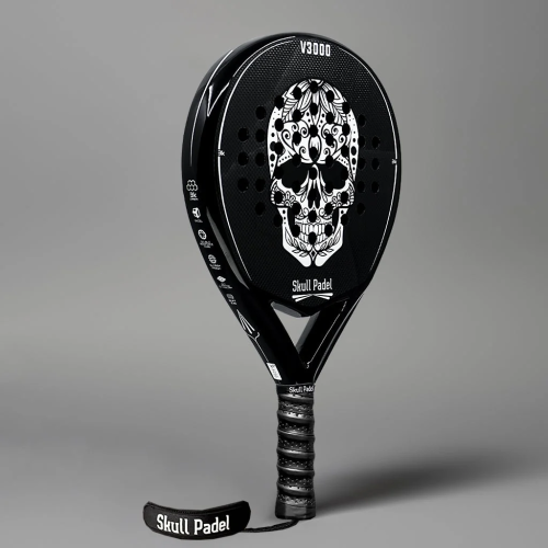 Новачок Ракетки Skull Padel V3000 Black 3K